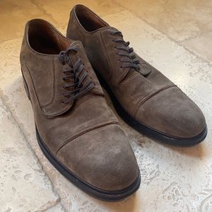John Varvatos Brown Suede Dress Shoes